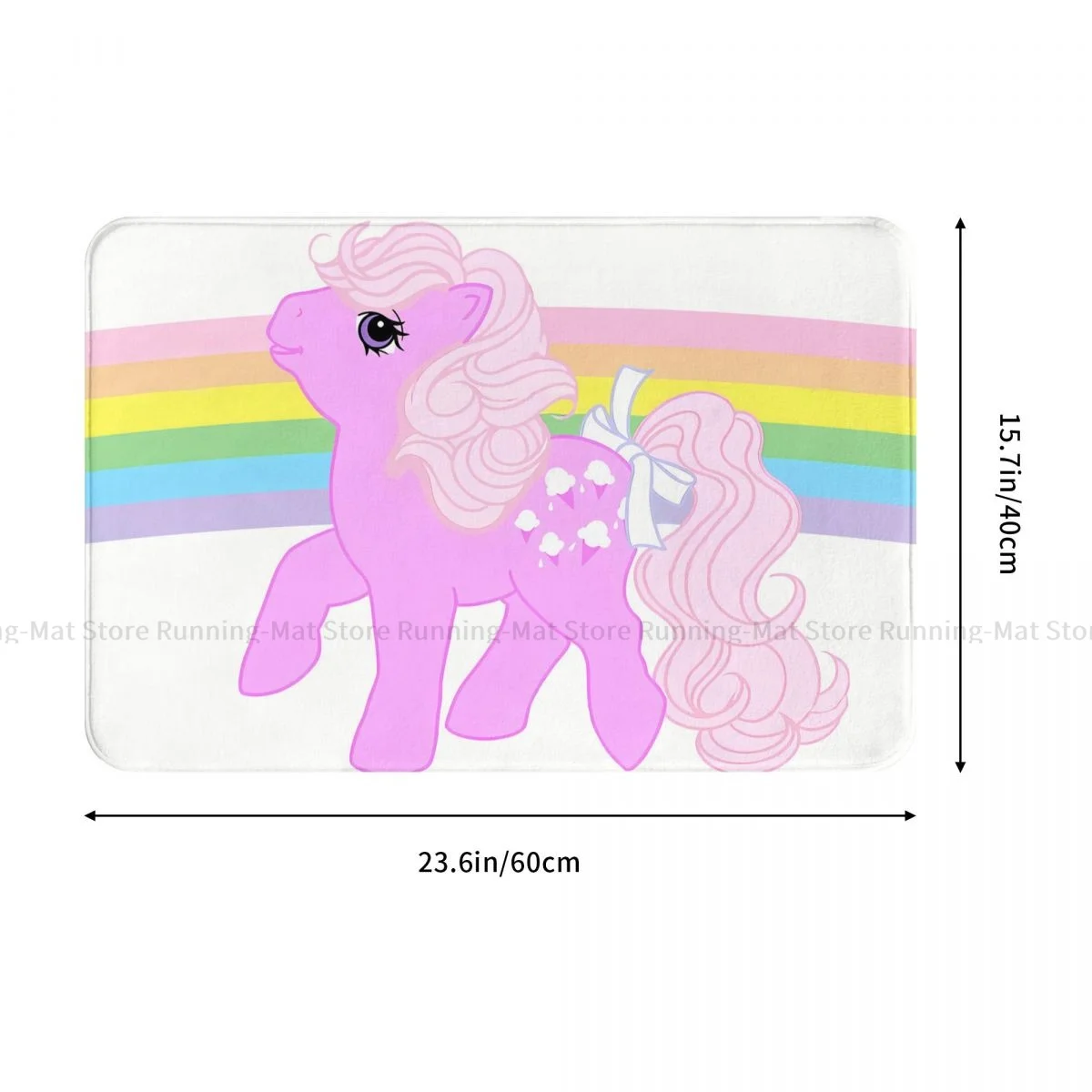 Unicorn Non-slip Doormat Bath Mat MLP Lickity Split Hallway Carpet Welcome Rug Bedroom Decor