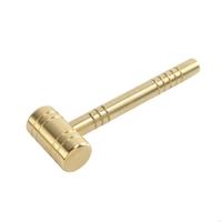 G88A Solid Machined Brass Hammer Installation Tool with Ergonomic Handle for Watch Repair Home Jewelry Making Accessories