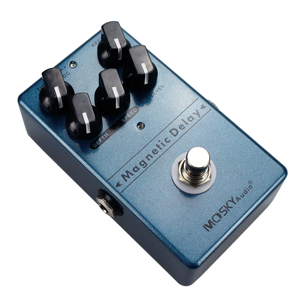 

Brand New High Quality Effect Pedal Effect Pedal True Bypass 5Knobs Distortion Overdrive Effect Pedal Magnetic Delay