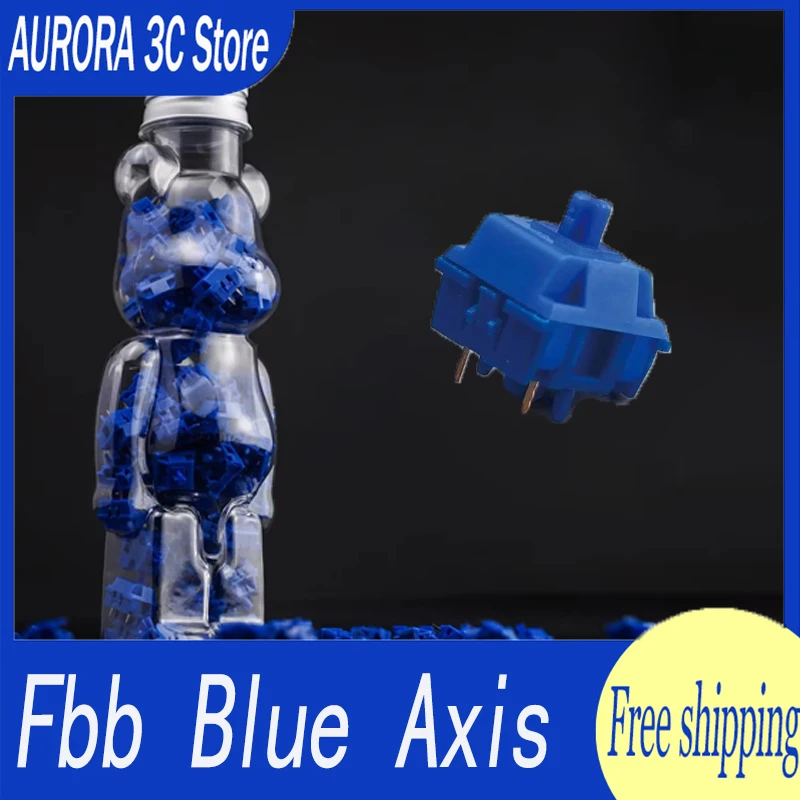 

Fbb Maker Klein Blue Axis Electroplated Linear Shaft Custom switch Grease Lubrication Switch For Computer Keyboard Accessories