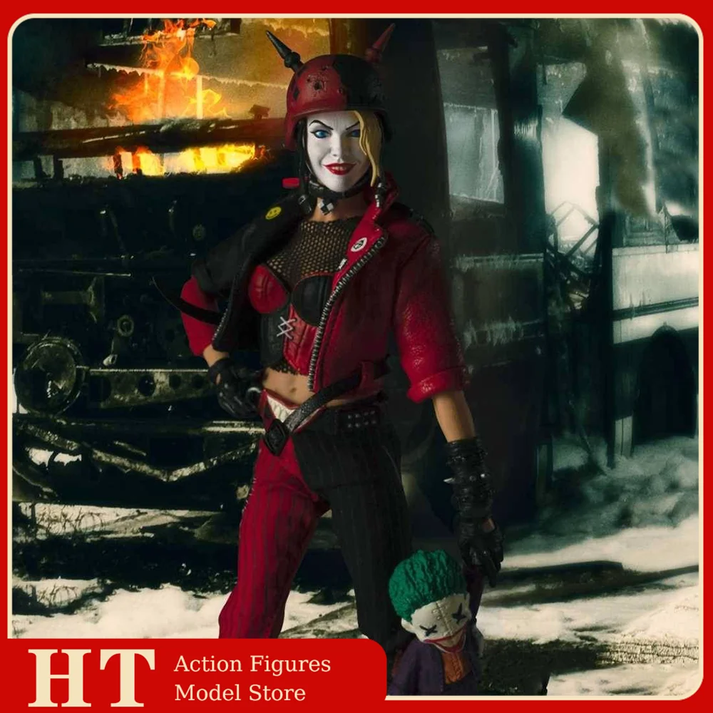 Mezco Toyz SEP198653 1/12 Scale Clown Harley Quinn Female Warrior Full Set 6In Action Figure Doll Toy Gifts Collectible Original