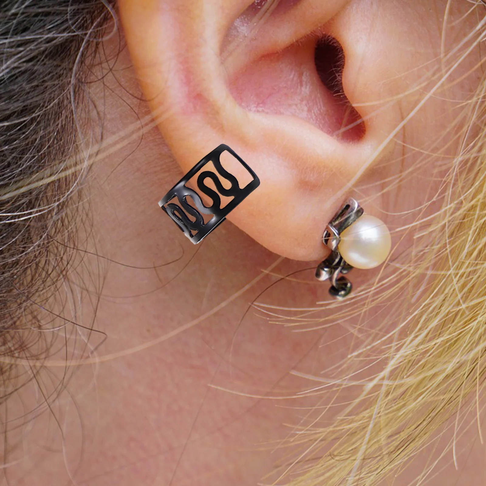 

24Pcs Ear Cuffs Non Piercing Metal Earrings Lightweight Clip on for Women Fashion Accessories Casual Party Wear Dreadlock Braids