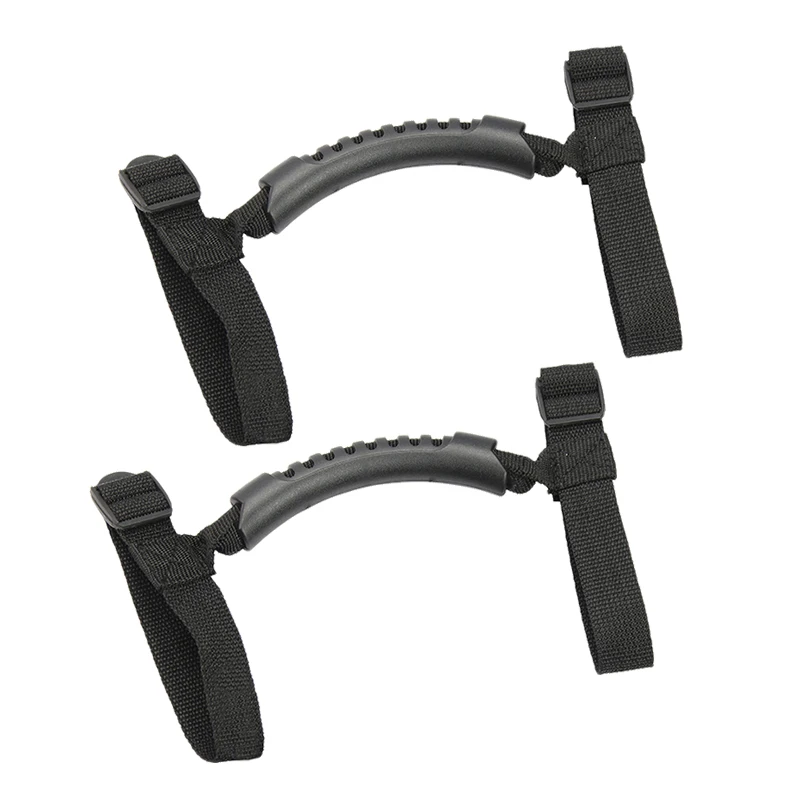 2Pcs Grip Handle for Jeep Wrangler Handles Roll Bar Grab Handles for Jeep Wrangler YJ TJ JK JKU 1987-2020(Black)