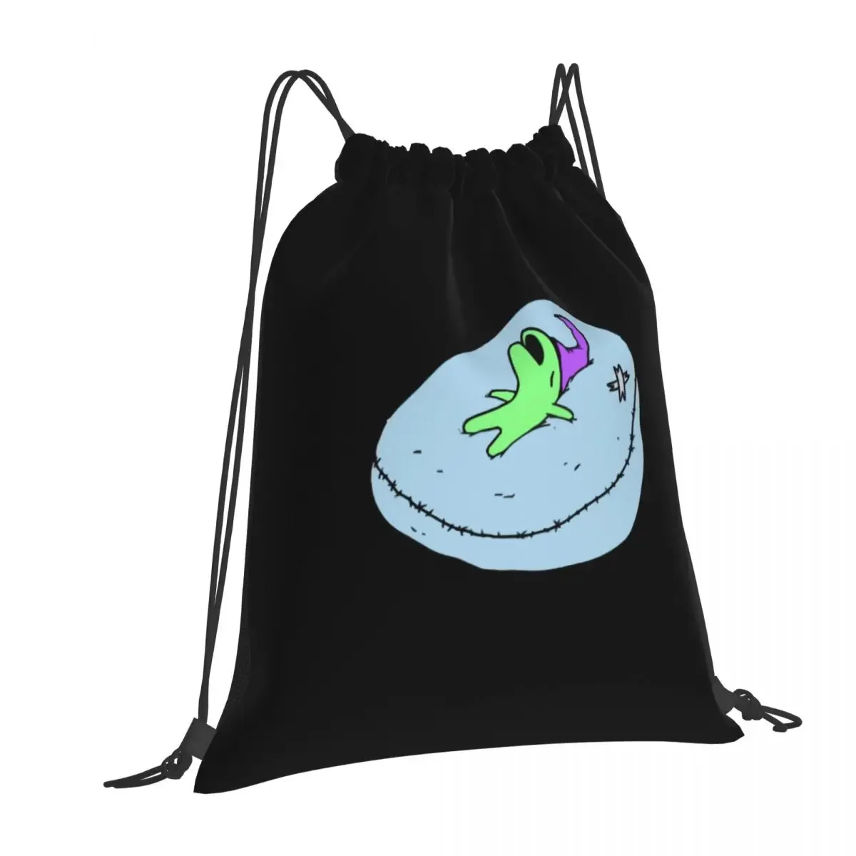 Glep Sleeping Smiling Friends Backpacks Portable Drawstring Bundle Pocket Sports Bag Book Bags for Man Woman School