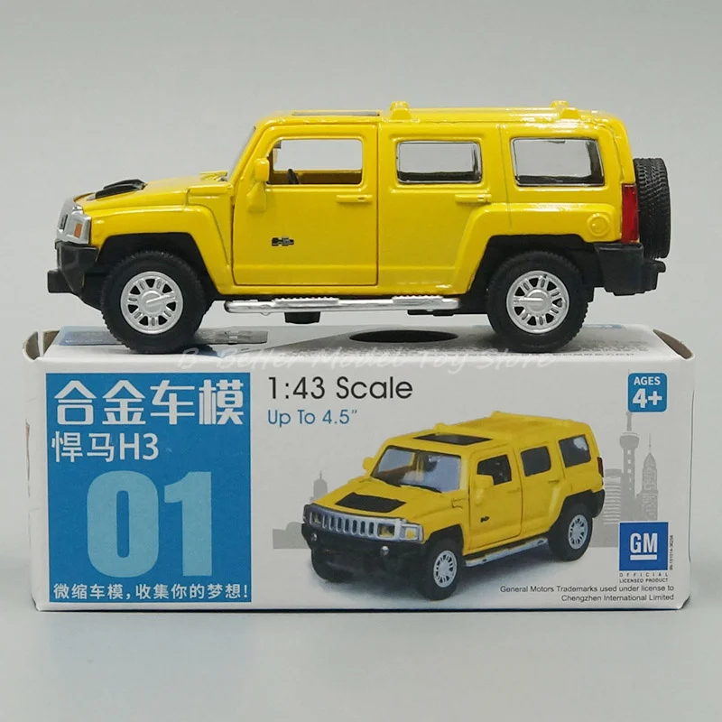 1:43 Diecast لعبة مجسمة F-Hummer H3 SUV التراجع سيارة هدايا الأطفال