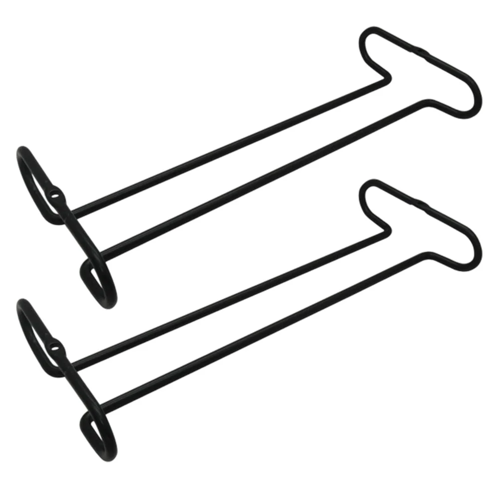 Wall Mounted Wine Glass Rack Stainless Steel for Wine Cabinets For Bars Kitchens Holds 5 Glasses Maximizes Vertical Space