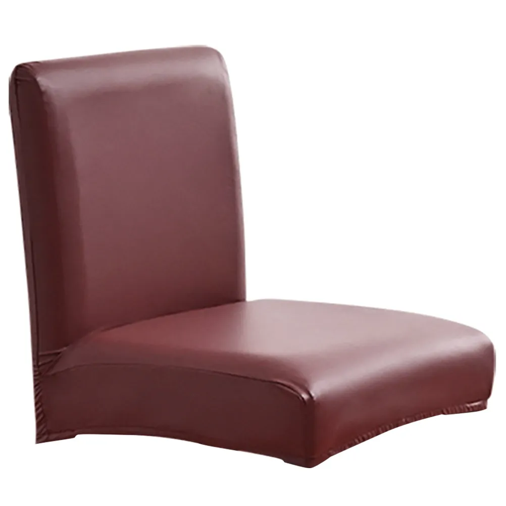 Dining Chair Cover Thicken PU Oilproof Stretch Protector Cover for Dining Room Kitchen Banquet Comfortable Elastic Seat
