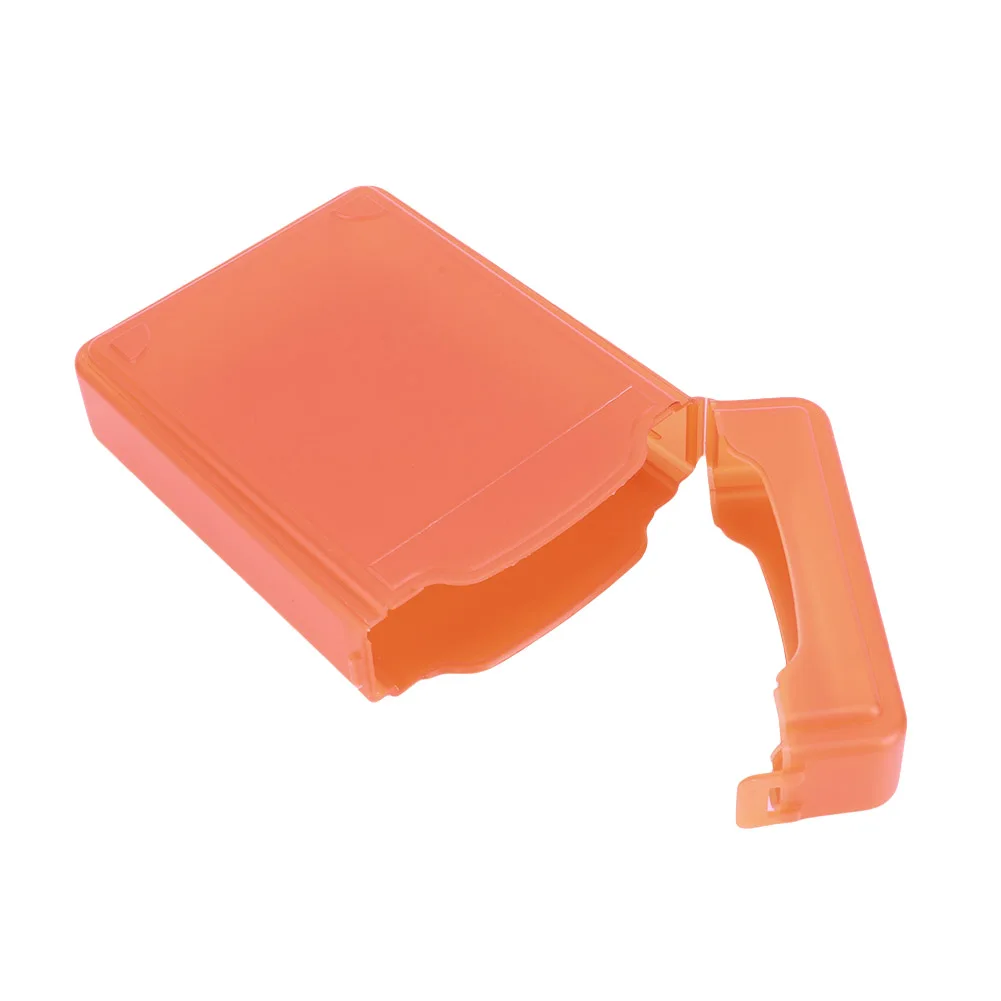 

3,5-дюймовый ящик для хранения жесткого диска IDE SATA HDD, пластиковый чехол для жесткого диска (оранжевый)