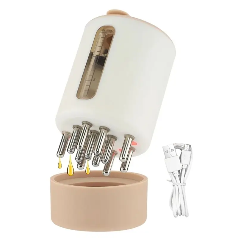 

ABGP-For Healthy Hair Growth Microcurrent Vibration Hair Treatment Hair Oil Applicator Comb 1Set Milky