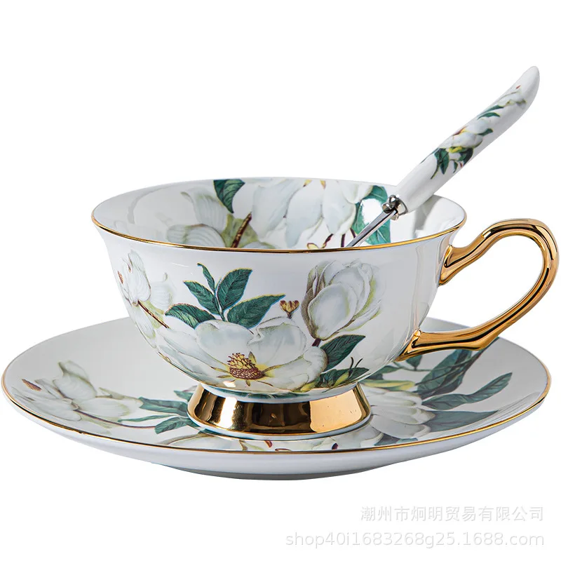 

Strictly selected bone china European coffee cup and saucer set bone china ceramic British cup afternoon tea tea set