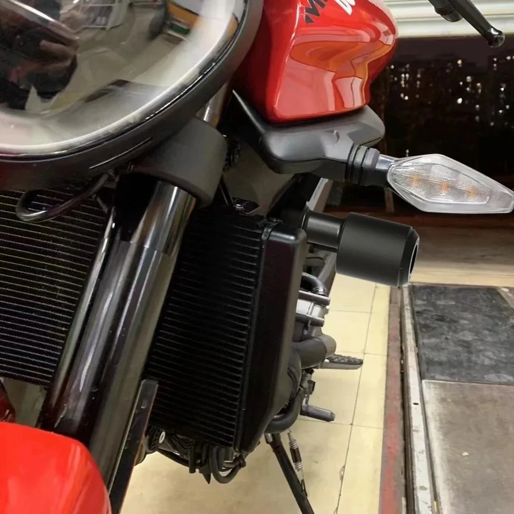 สำหรับ Ducati Monster 950 950+ (Plus) 2021 2022 2023 2024 2025 ชุดกันล้มรถจักรยานยนต์ อะลูมิเนียม+ไนลอนไฟเบอร์กลาส