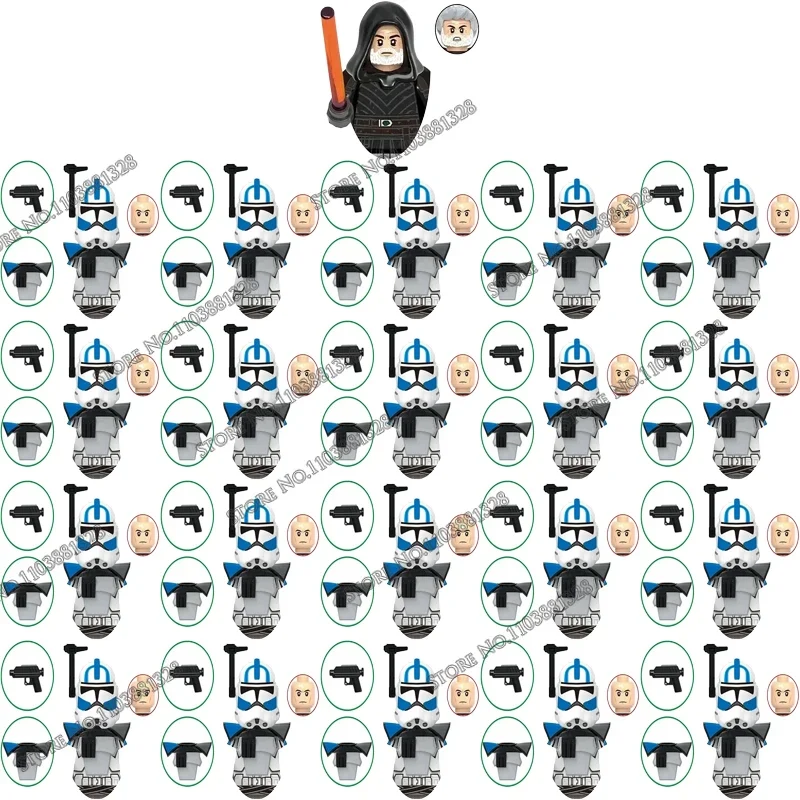 

Star Wars Minifigure21Pcs/Sets Ucs Series Drade Alpha klemmbausteine Captain Soldier Boy Captain Action Figures Mini Kids Toys
