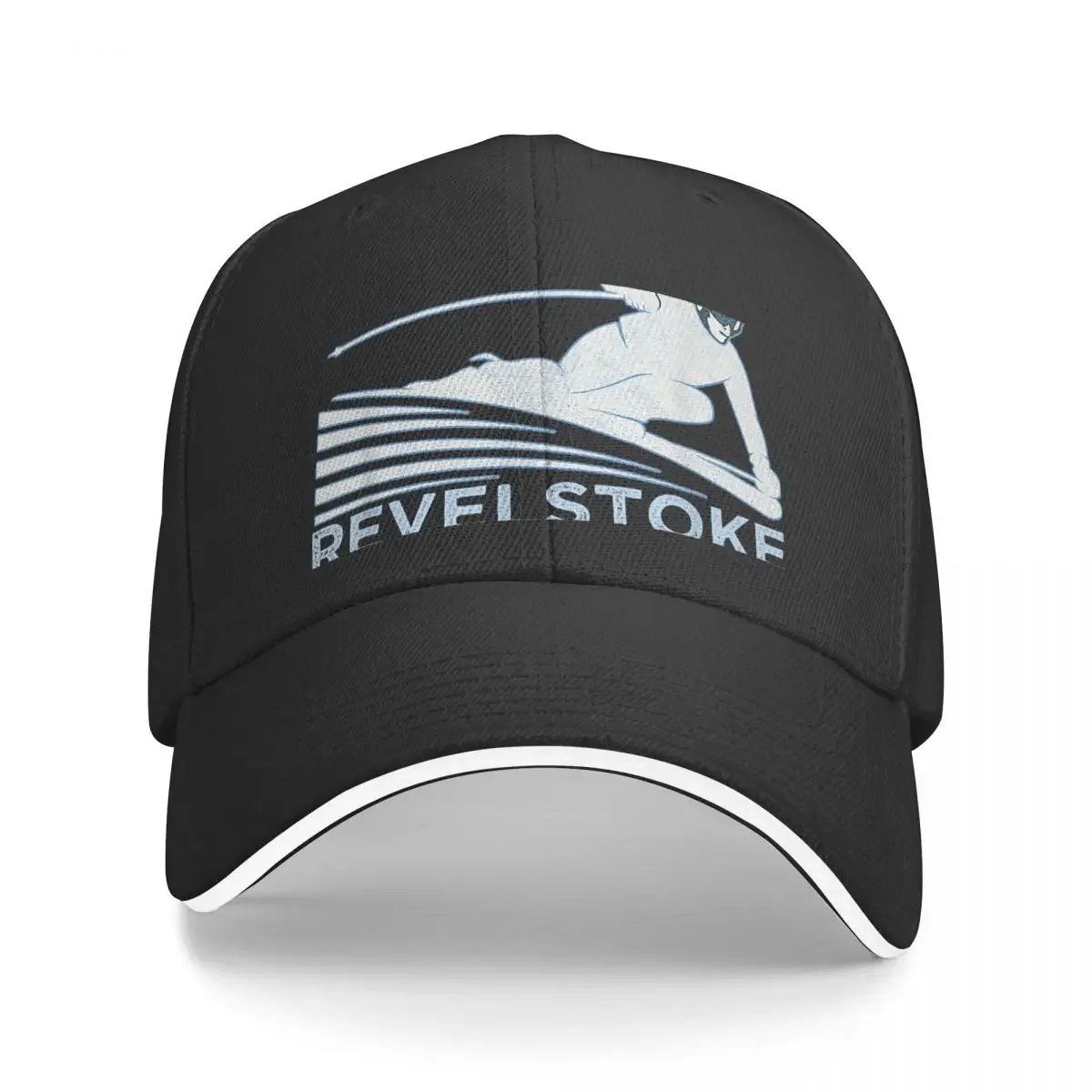 

Retro Ski Revelstoke, BC Illustration - Vintage Snow Ski Baseball Cap Snapback Cap Hat Beach Sun Hats For Women Men's