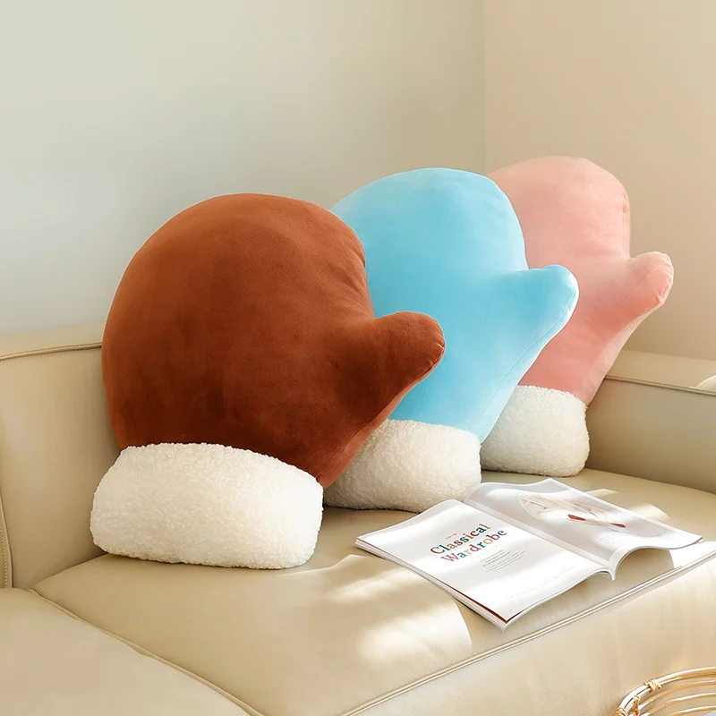 46/65cm Minimalist Home Pillow Sofa Cushion Multiple Colors Glove Throw Pillow Home Decor Sleeping Doll