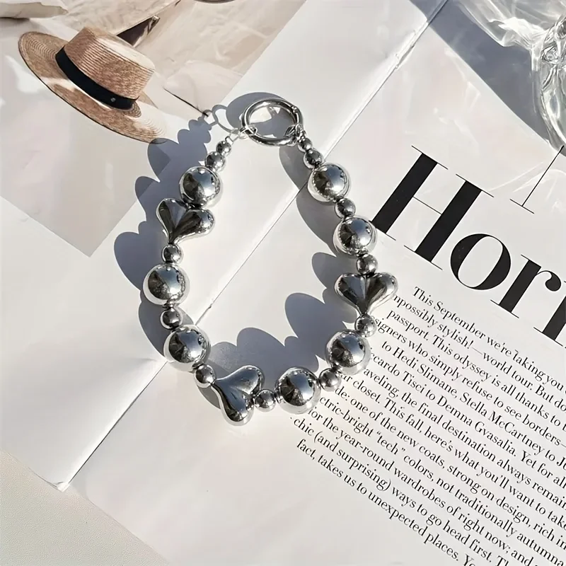 

Creative Silver Bead Handheld Chain, Wrist Strap, Clip, Phone Case, Keychain, Bag Pendant, Trendy
