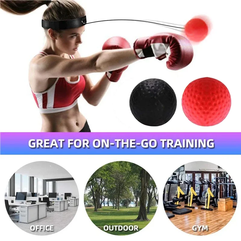 Boxing Ball With String Professional Sanda Training Home Accessories Exercise Adjustable Headband Hand Eye Reaction Speed