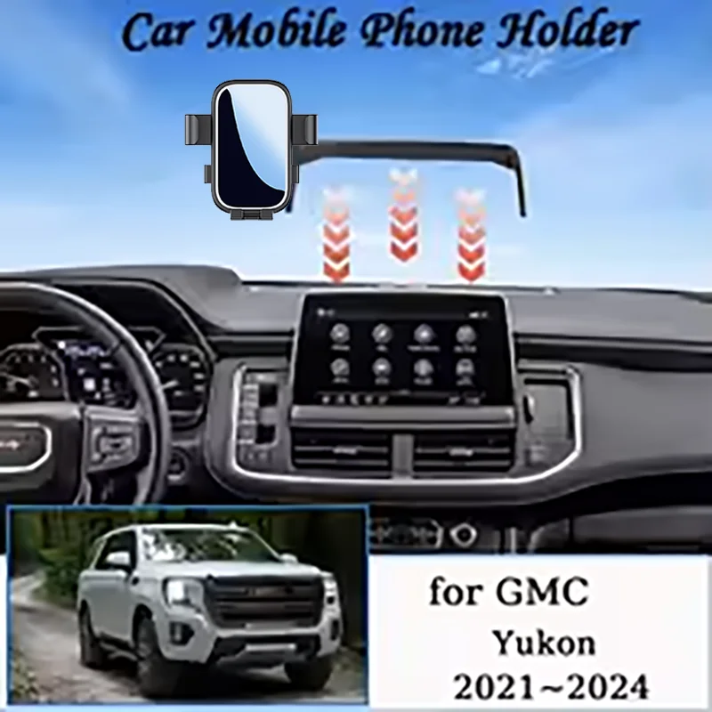 

For GMC Yukon AT4 2021 2022 2023 2024 Screen Car Mobile Phone Holder GPS Bracket Gravity Mount Support Auto Stand Accessories