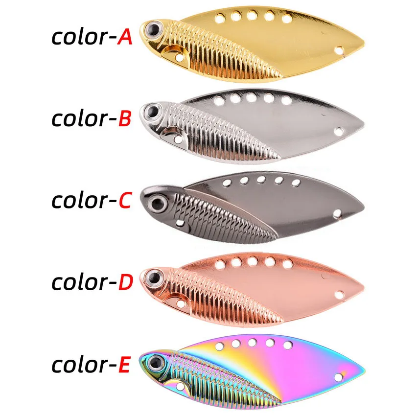 4/15pcs Metal VIB Fishing Lures 7g/10g/15g/20g Spinner Spoon Crankbait Silver/Gold/Copper Vivid Vibrations Bass Hard Lure Tackle view 3
