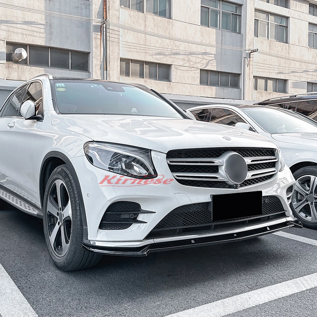 

For Mercedes Benz GLC X253 W253 C253 GLC200 GLC260 GLC300 2016-2019 Front Bumper Lip Spoiler Splitters Diffuser Body Kit