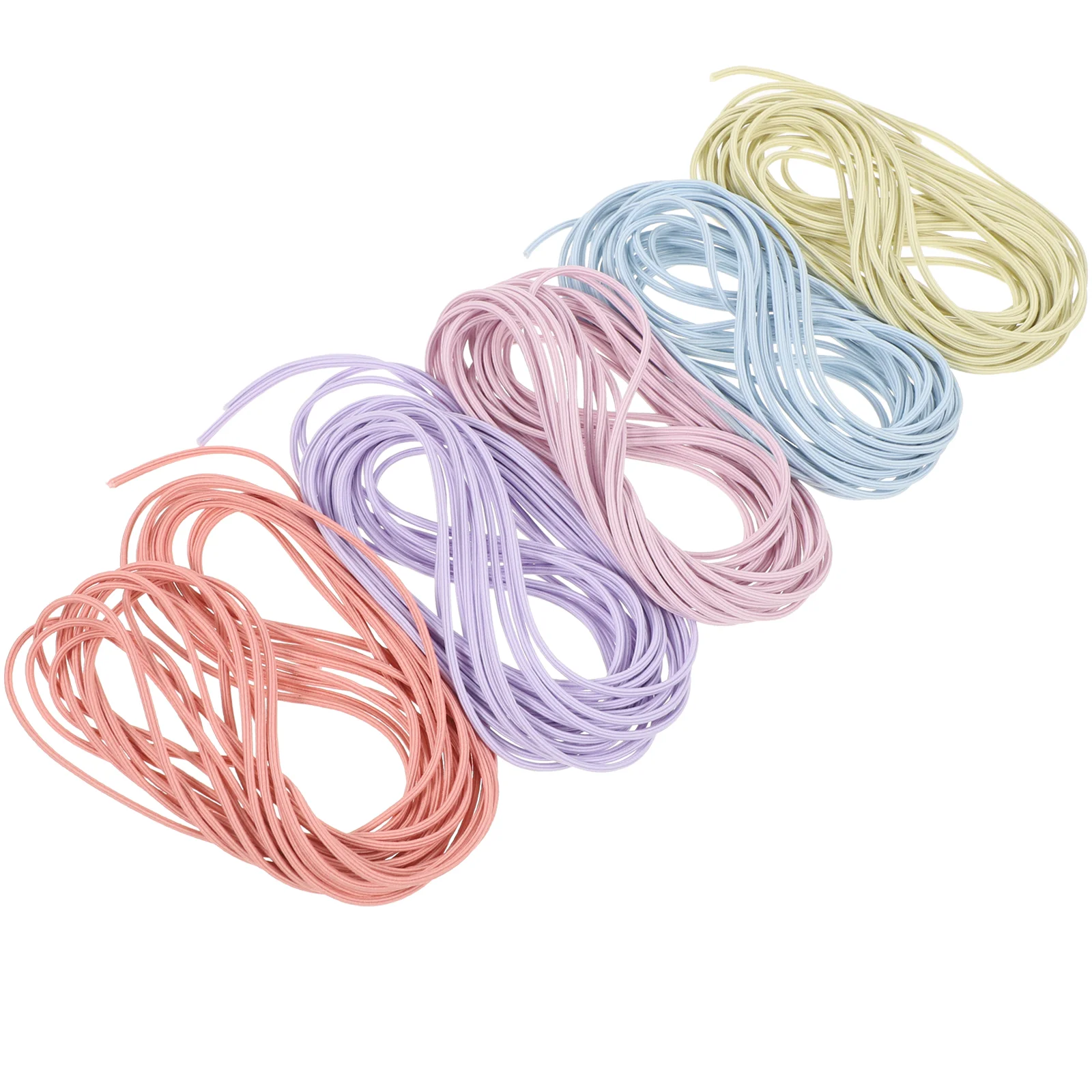 5 Pcs Elastic Thread Rubber Band Bracelets Jewelry Connecting Cords for DIY Beading Beaded Rope Stretch Miss Replacement