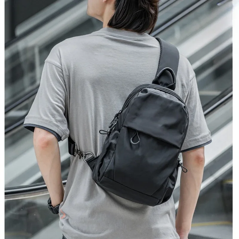

Outdoor Crossbody Bag for Men, Minimalist Sling Bag for Everyday Use, Lightweight Compact Chest Pack for Hiking, Cycling