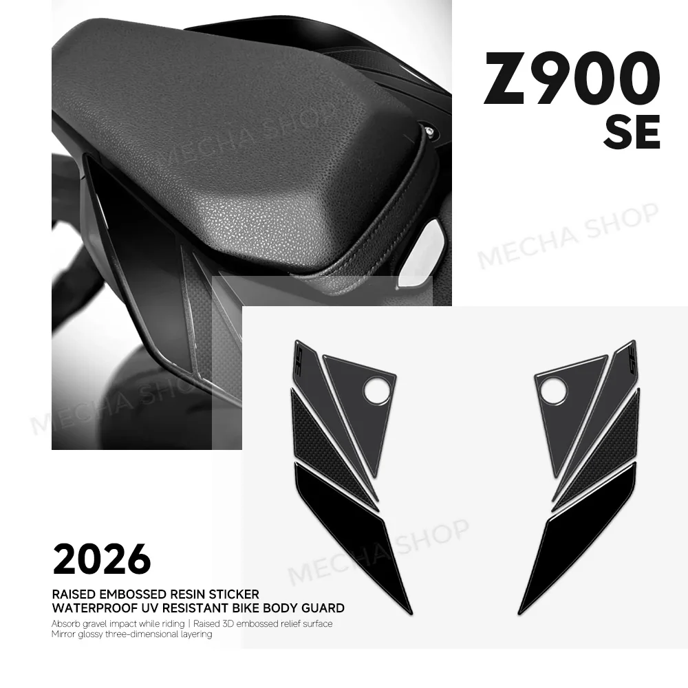 3D Resin Sticker Protection Kit Accessories 3D Epoxy Resin Tail Sticker Decal For Z 900 SE 2026 Z900SE
