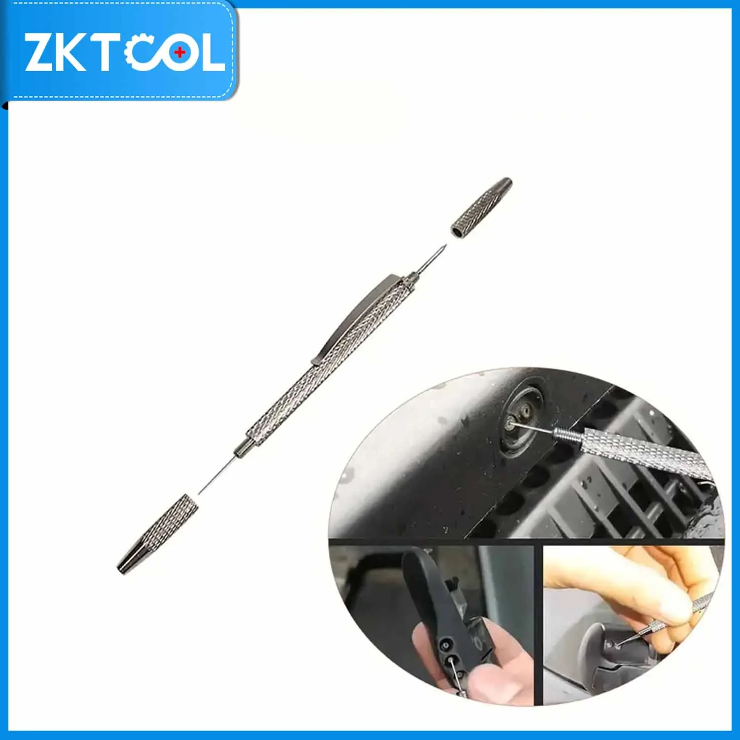 Windshield Washer Nozzle Adjustment Tool, Portable 2-in-1 Compact Windshield Washer Nozzle Cleaning Needle