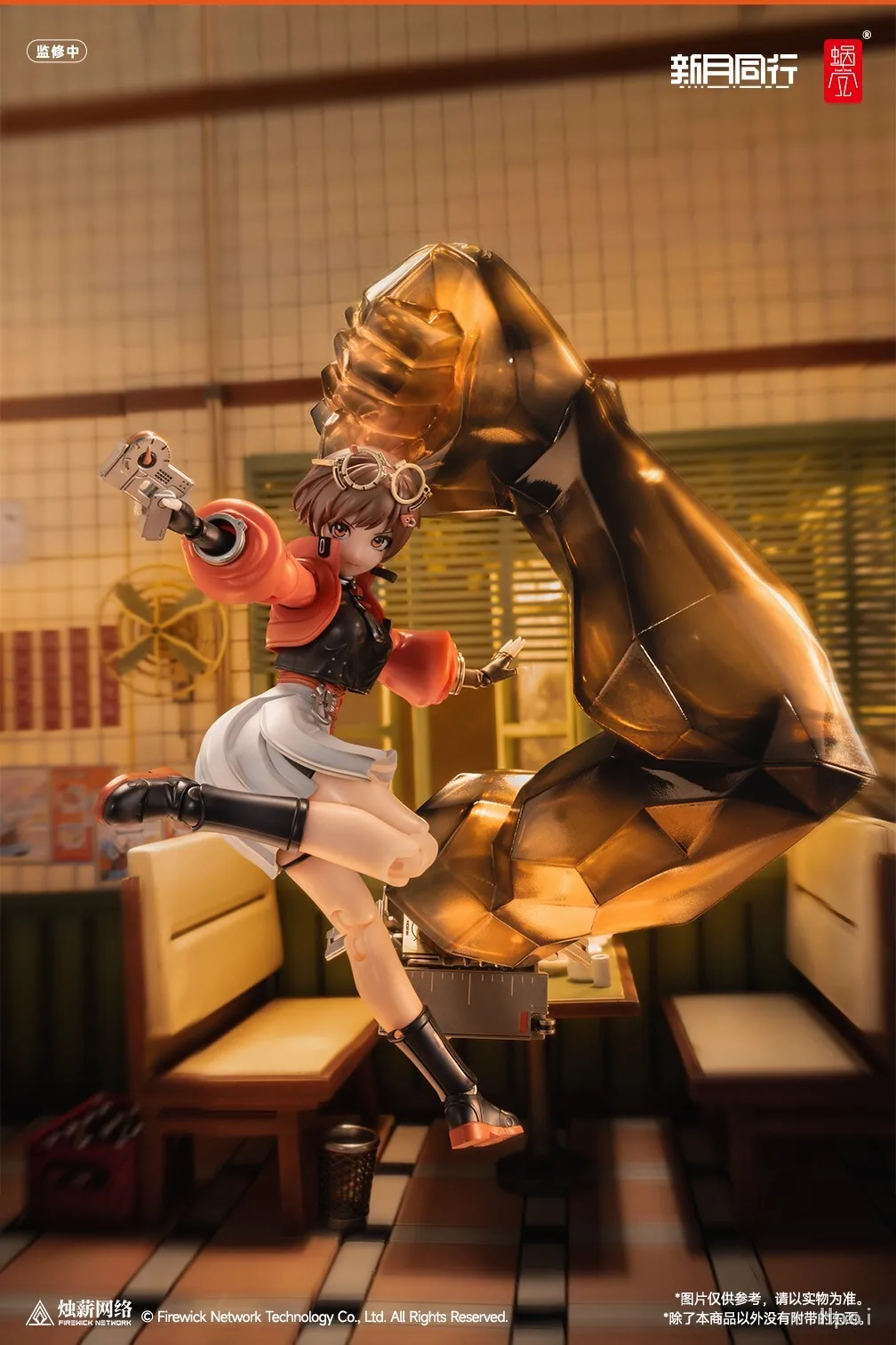 متوفر في المخزون على شكل قذيفة الحلزون وكيل القمر الصفراء Qianqiu 1/12 شخصية الحركة الكاملة