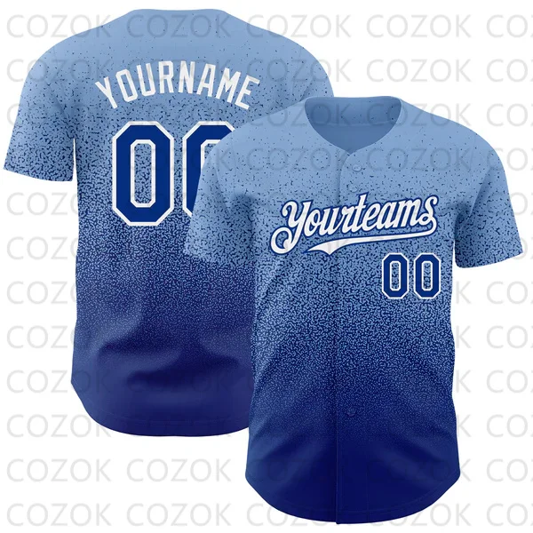 Maglia da Baseball serie personalizzata uomo donna camicia camicia stampata in 3D camicie squadra Hip Hop top Unisex