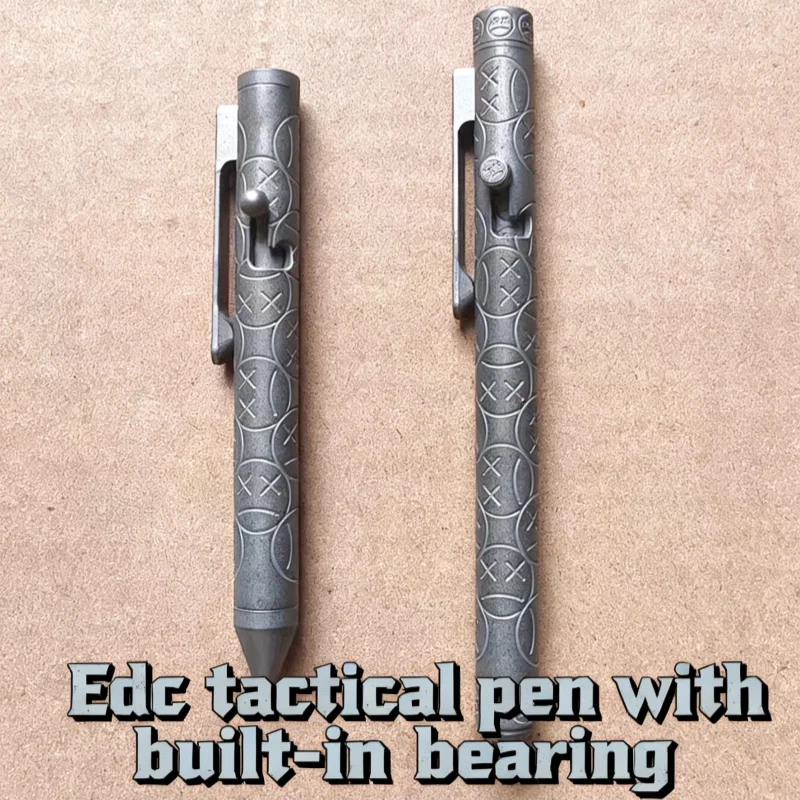 All-Round Engraved EDC Titanium Alloy Ballpoint Pen