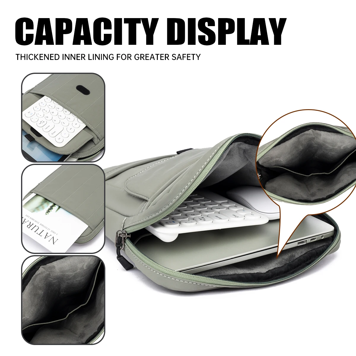 Macbook air 13 polegadas bolsa de computador 15 polegadas m4 sacola ipad pro tablet saco de armazenamento pasta de negócios apple bolsa de ombro portátil 14 polegadas