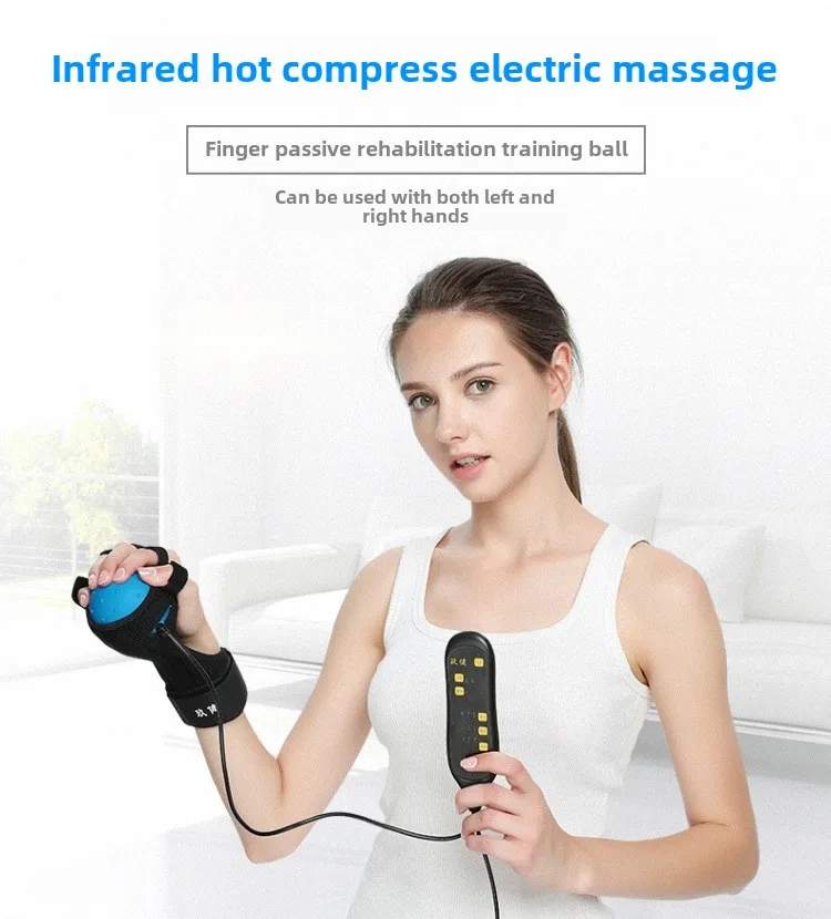 

Finger Rehabilitation Training Hot Compress Electric Massage Ball Equipment for Hand Exercises for Hemiplegia Hand Grip Ball