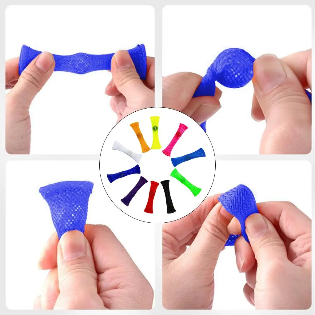 10 ชิ้นของเล่นลูกหินลูกบอลความดันบรรเทาป้องกันความเครียดสีสุ่ม