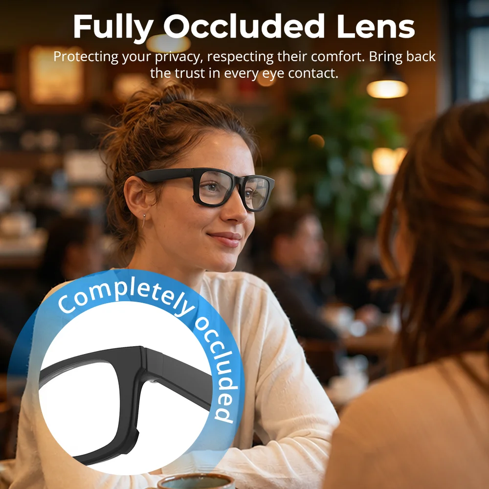 HIBLOKS Camera LED Occlusion Clip For RayBan Meta Wayfarer RW4012/RW4008/RW4006 Smart Glasses Accessories Occluded Clip