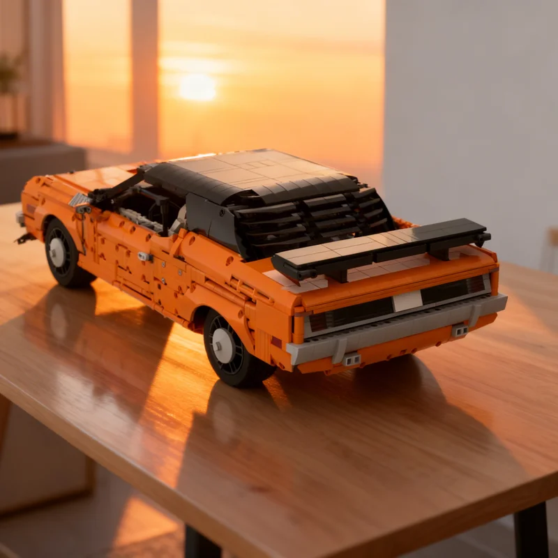 

4227pcs MOC Hemi Cuda Technical Model Building Blocks DIY Gift Creative Collectible Display Decor Premium Adult Kids Desk Home