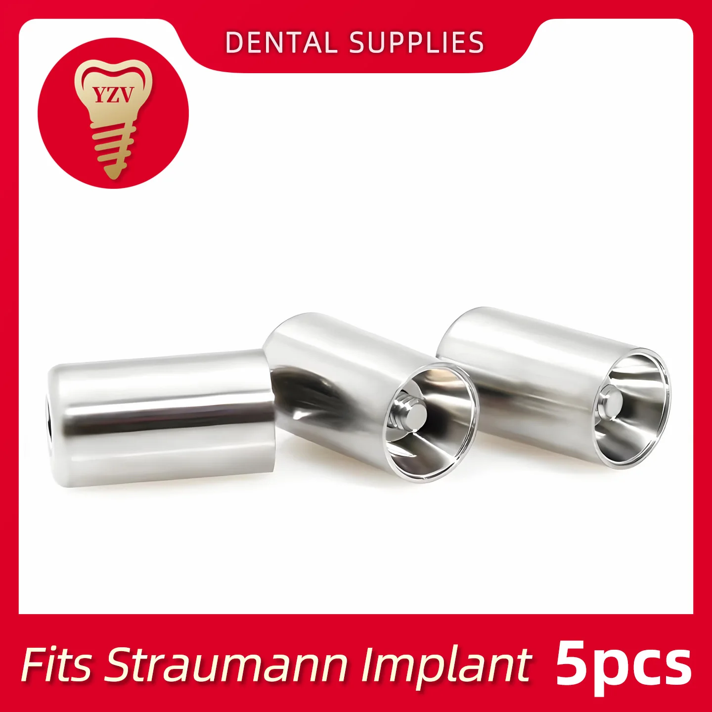 5Pcs Titanium alloy Protective Accessories Diameter 4.6 mm height 5.1/6.6/8.1 mm fits Straumann System
