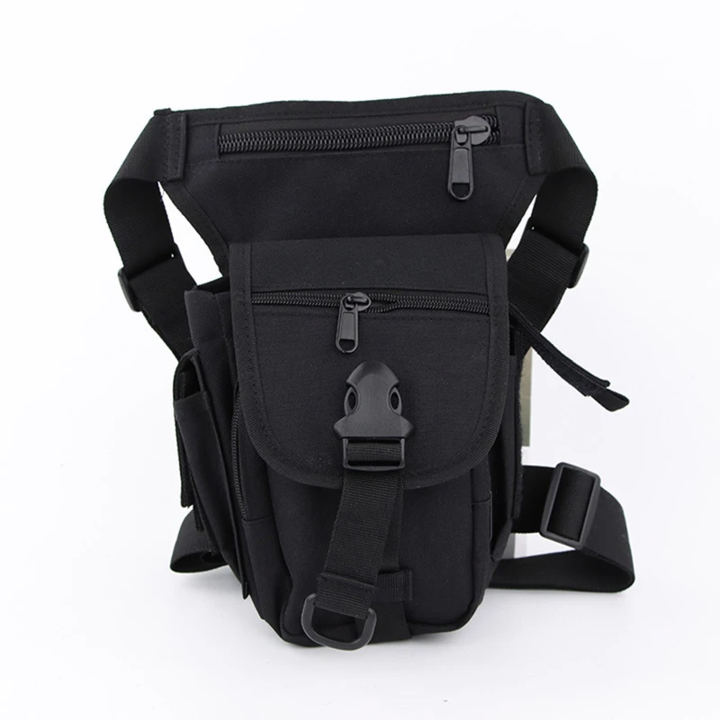 Bolsa de pierna táctica militar para hombre, riñonera ajustable, cinturón de muslo, senderismo, impermeable, nailon, motocicleta, montar, Camping