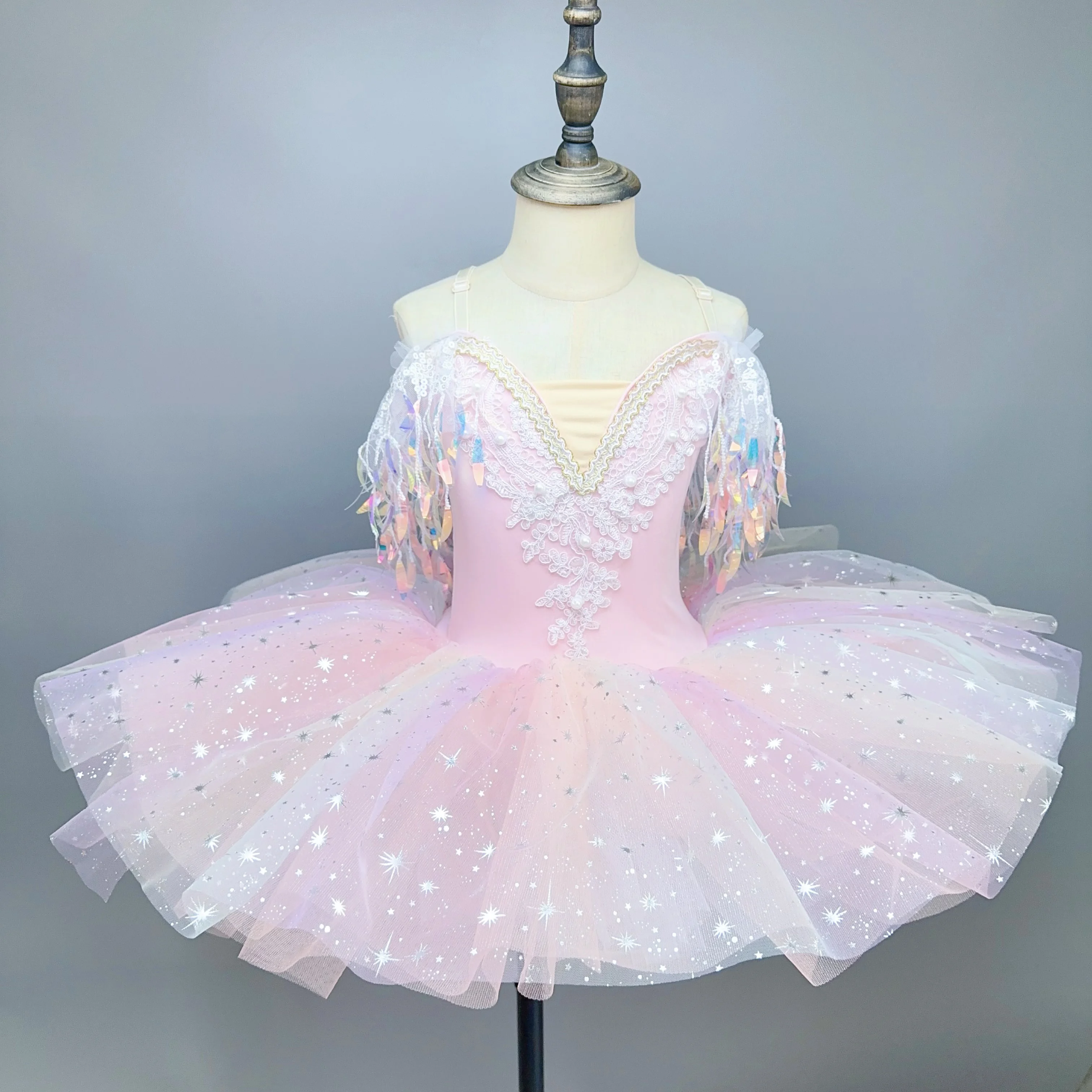 Girls Ballet Dress Tutu Dance Costumes Children Swan Lake Ballet Costumes Ballroom Dancing Dress Dancewear Princess Dress Outfit