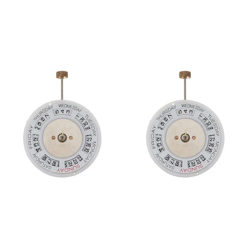 Most-2X 2813 8205 Automatic Movement Watch Double Calendar Day Date Accuracy Direct For Mechanical Watch Movement Repair