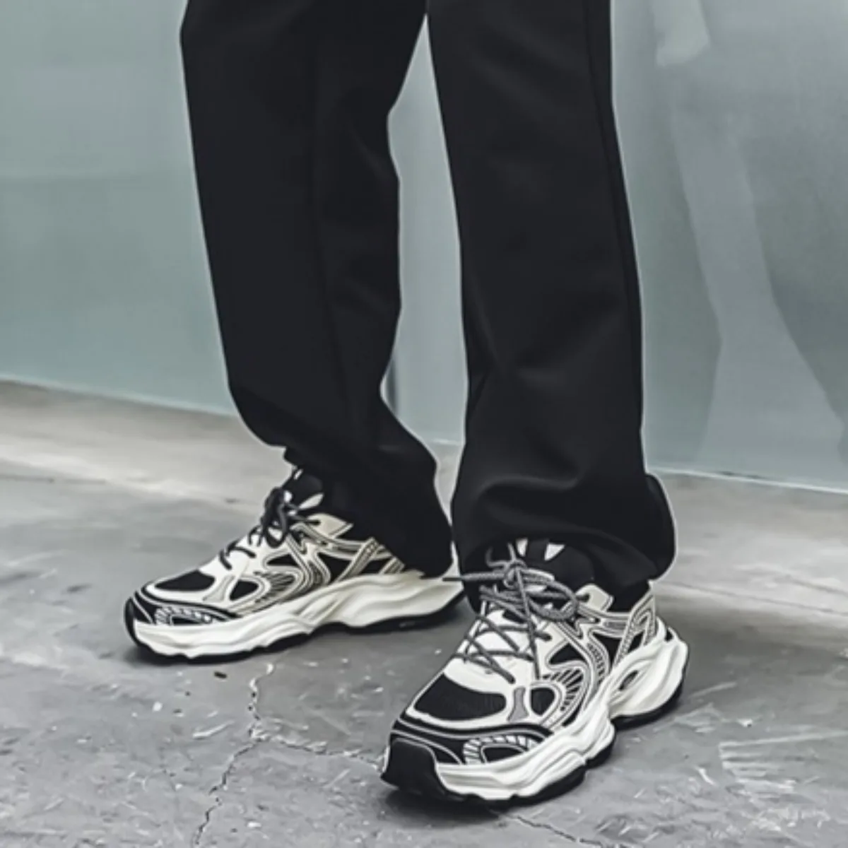 

Men's Breathable Sneakers - Non-Slip Comfortable Sports Shoes, Luxury Casual Fitness Running Shoes for Ladies' Daily & Gym Wear