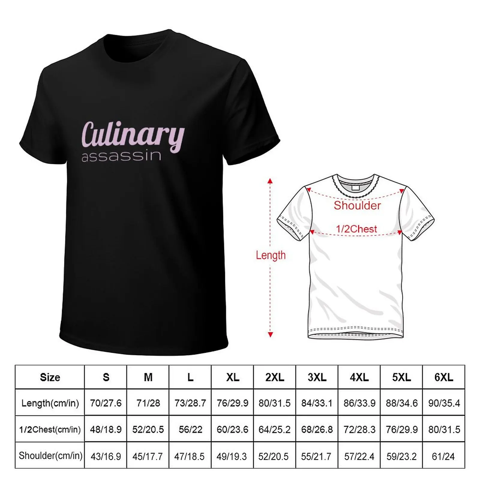 Culinary Assassin Adults Lilla logo T Shirt Sizes From Small - 5XL T-Shirt man t shirt cotton T-Shirt