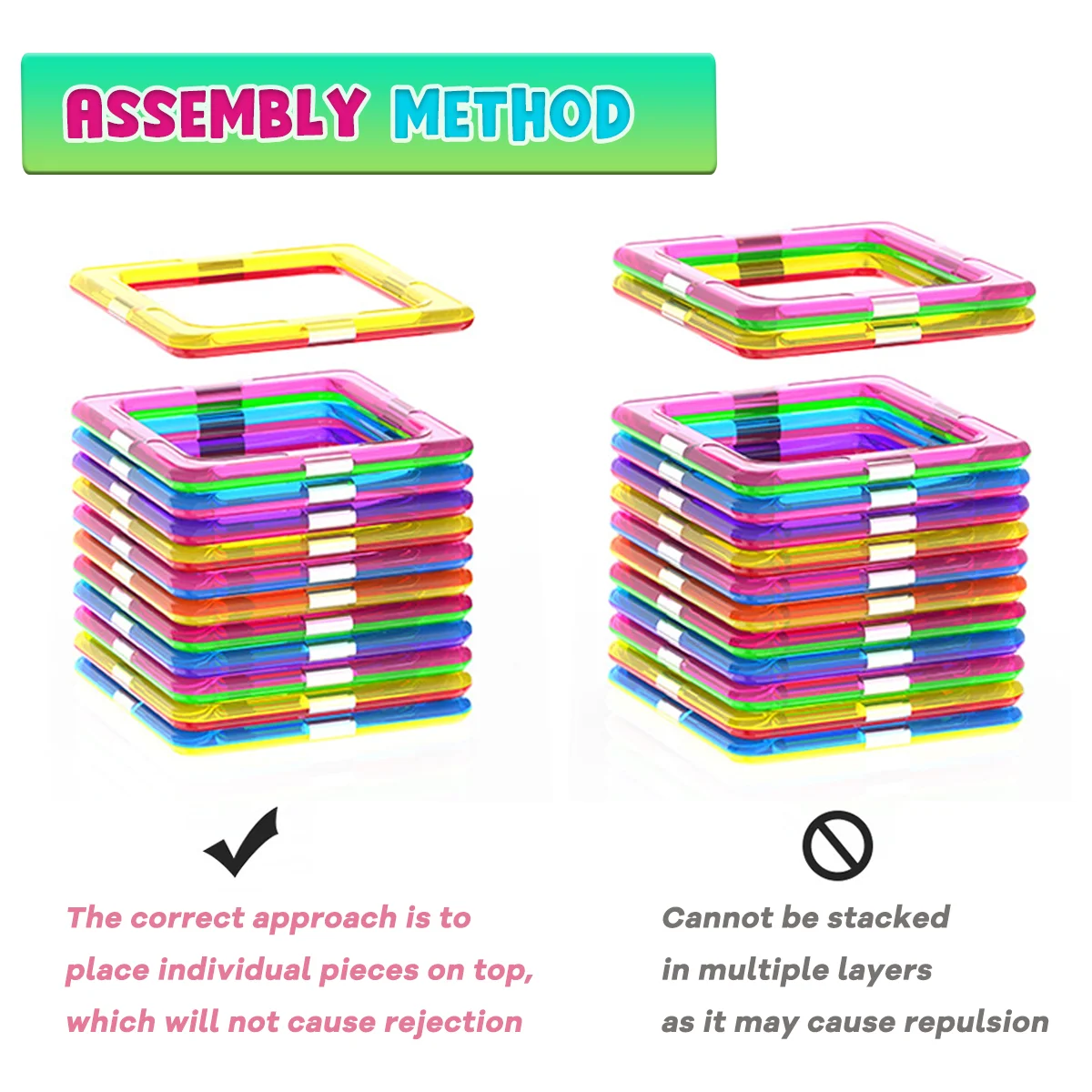 مكعبات بناء مغناطيسية للأطفال، ألعاب تركيب، قوالب مغناطيسية، هدايا أعياد ميلاد وعطلات للأطفال