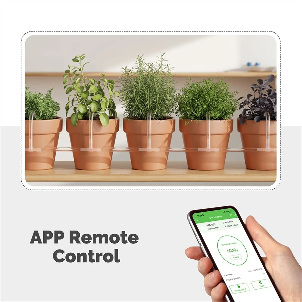 Tuya WiFi Watering Device Irrigation Automation Timer Smart Cycle Soak Work with for Voice