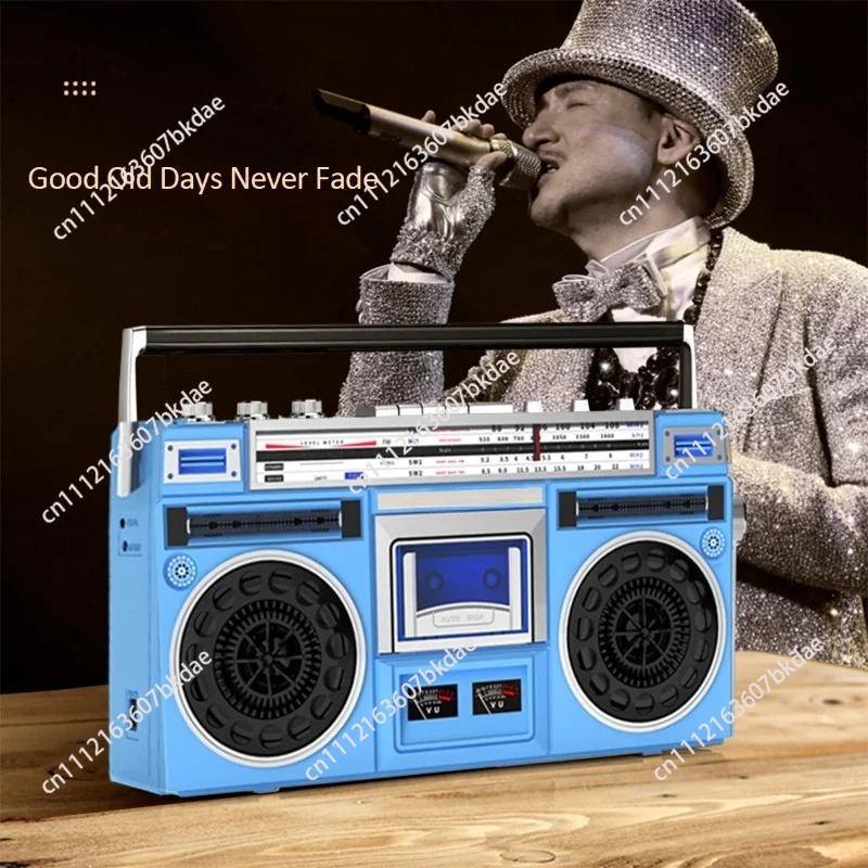 Retro Handheld Cassette Player USB Flash Drive Bluetooth Multifunctional Cassette Player Nostalgic Recorder 110V-220V 50Hz