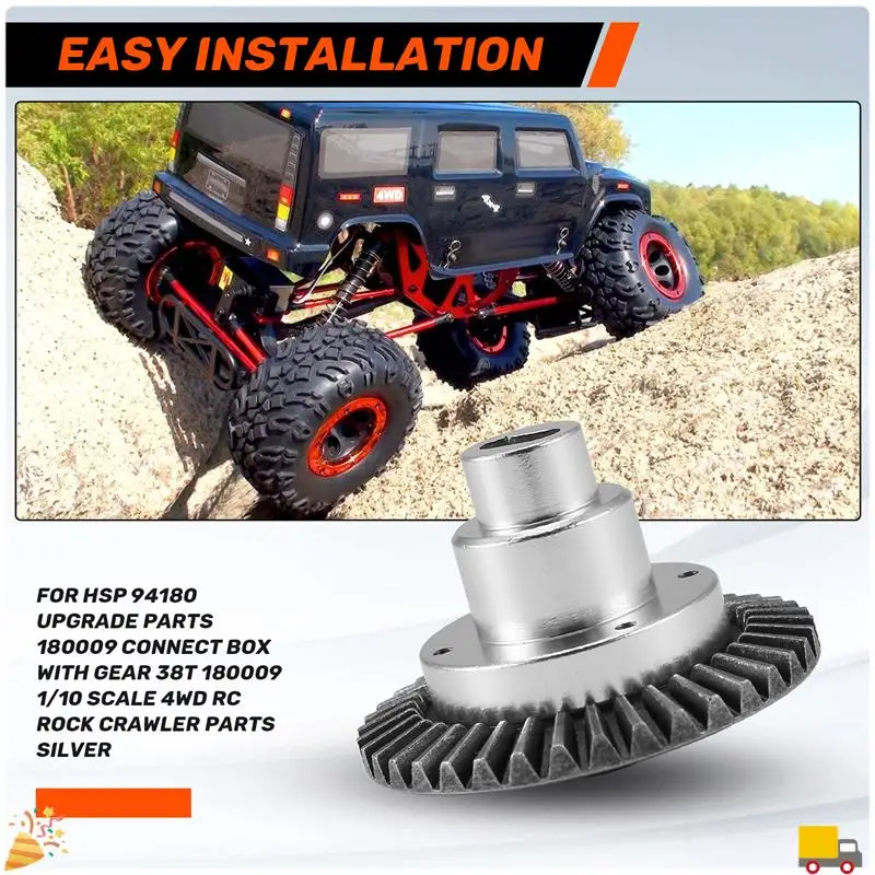 

For HSP 94180 180009 Connect Box With Gear 38T 180009 1/10 4WD RC