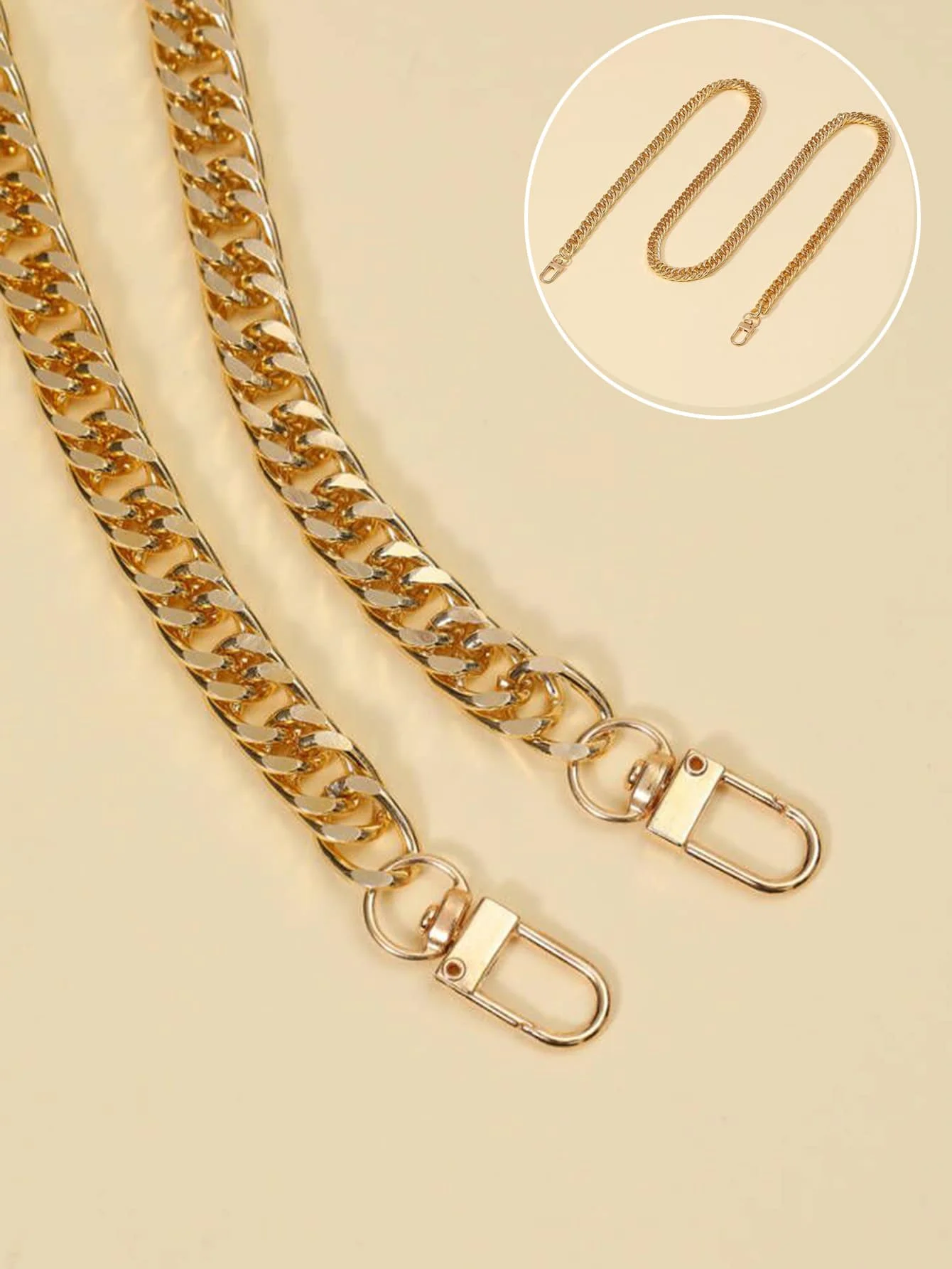 110cm Metal Chain Crossbody Handbag Strap