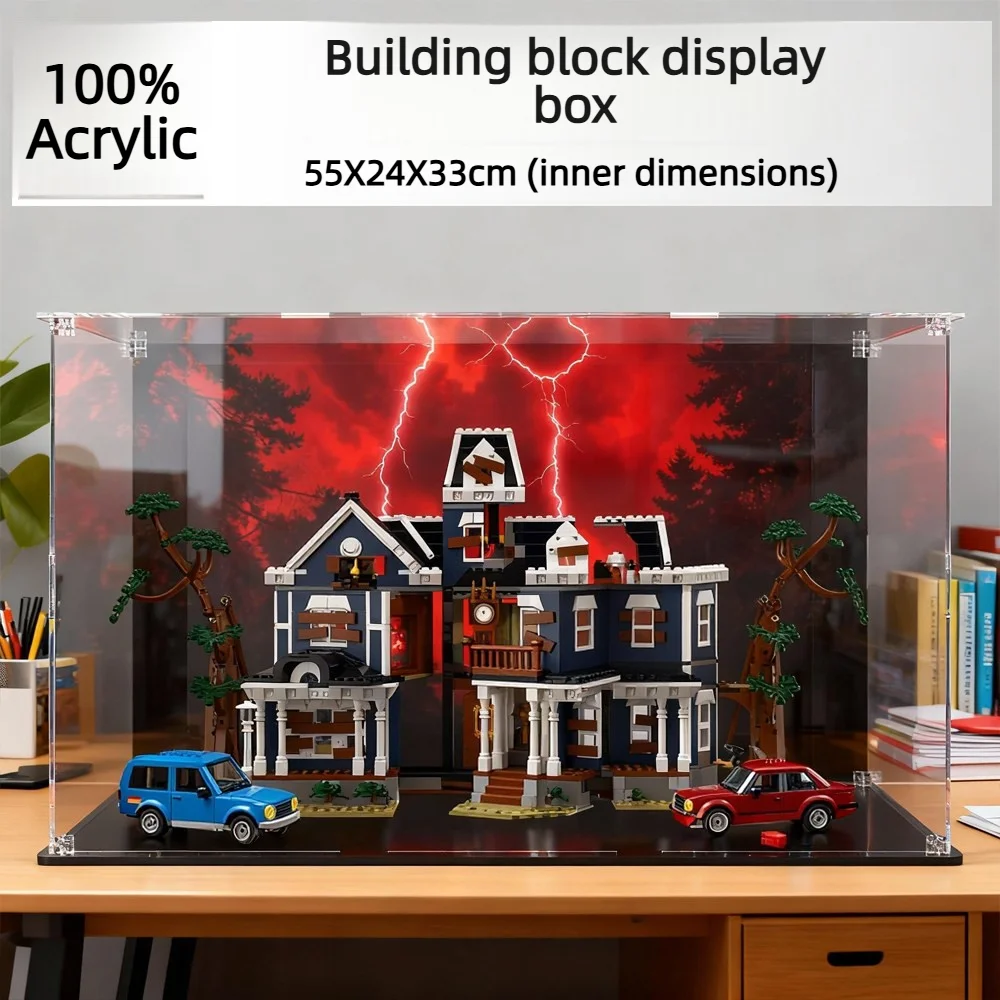 3mm Suitable for Lego 11370 The Creel House building set Acrylic Dustproof Display Case for lego 11370, Protect Your Collectible