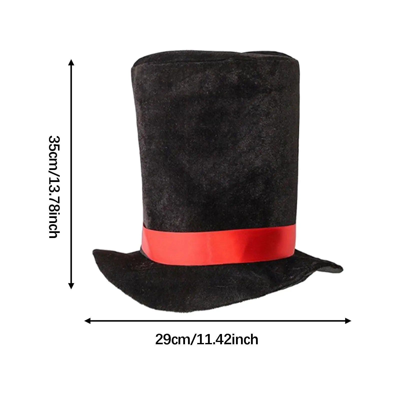 Ringmaster Top Hat Soft Magician Hat for Festival Family Gatherings Celebrations