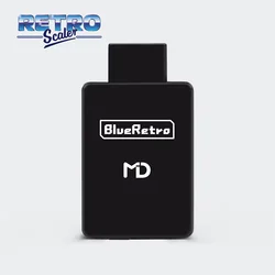 Retroscaler blueretro adaptador de controlador sem fio para md1 md2 mega drive sega genesis game console