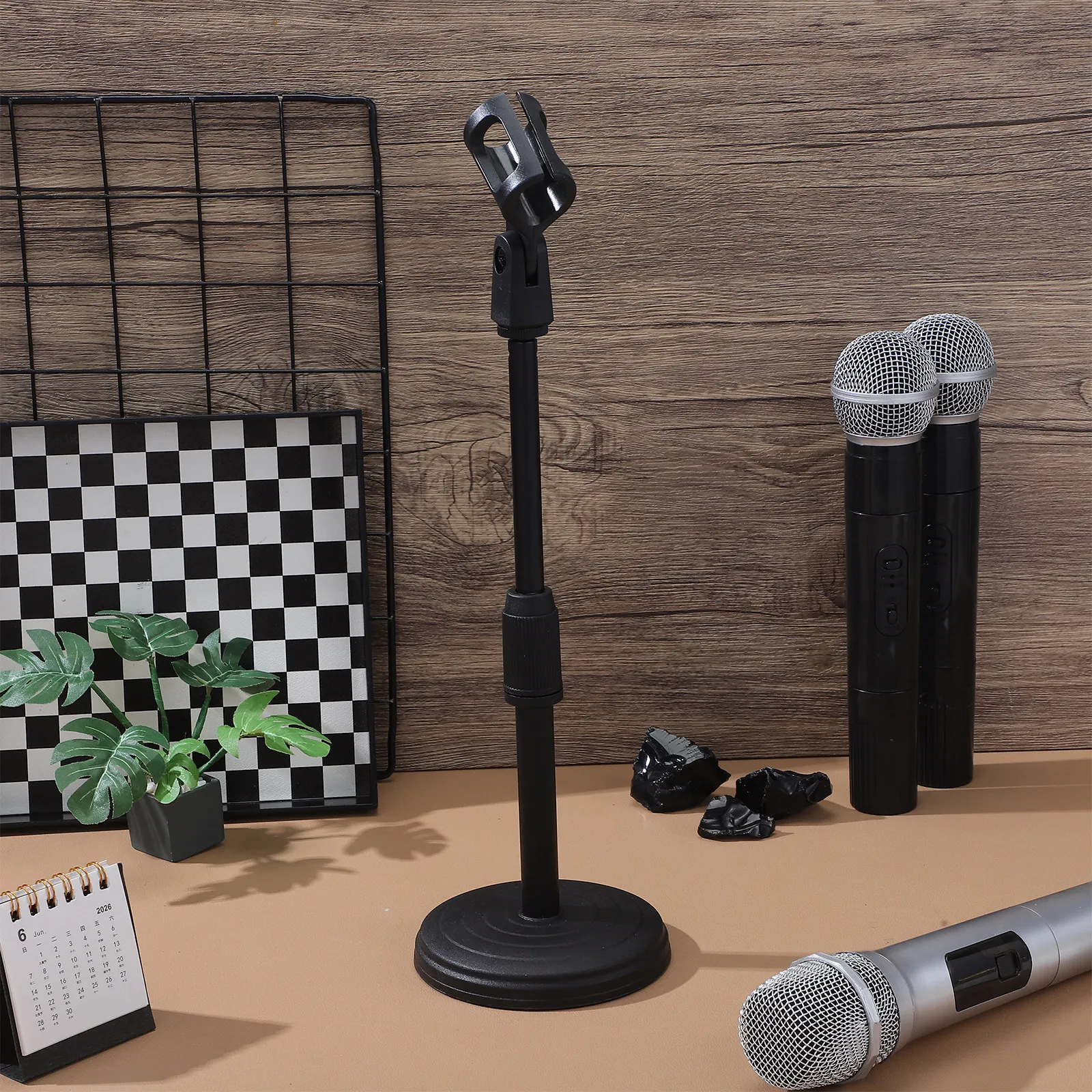 Desk Setup With Mic - Suporte de microfone de mesa ajustável
